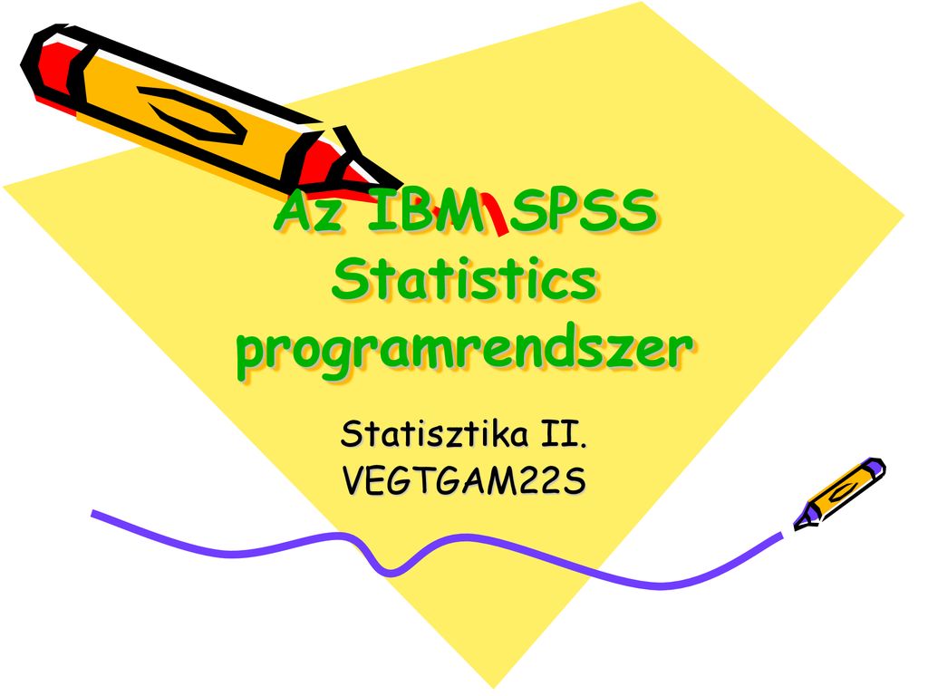 Az Ibm Spss Statistics Programrendszer Ppt Let Lteni